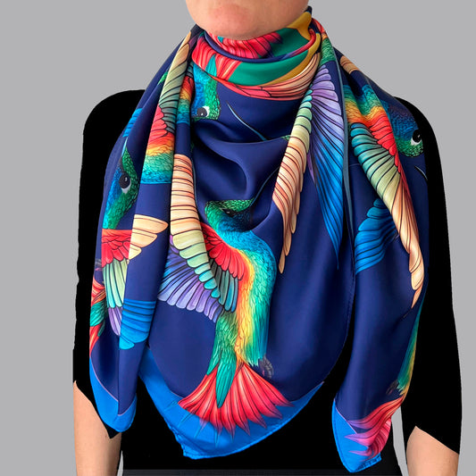 Pañuelo "Colibrí Mandala"