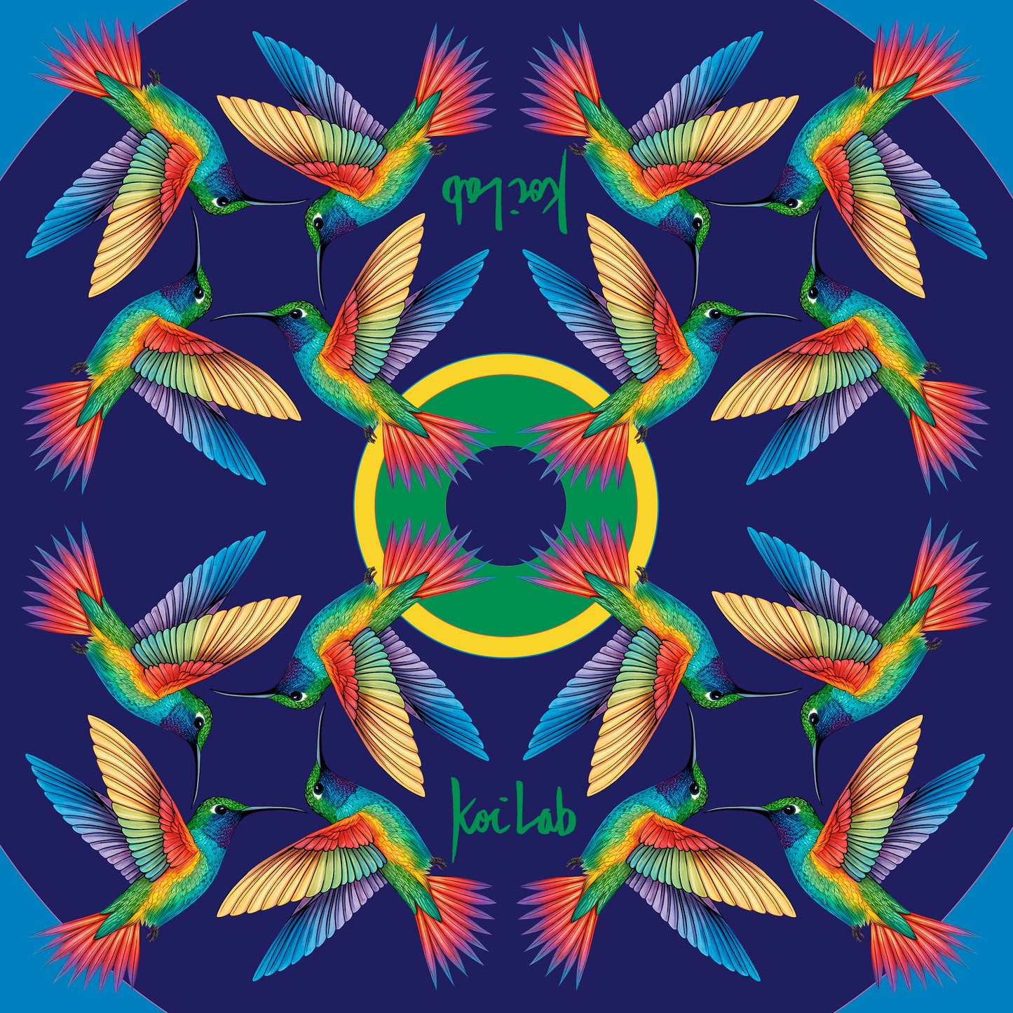 Pañuelo "Colibrí Mandala"