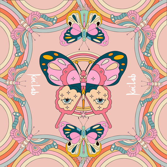 Pañuelo "Mariposa Psicodélica"