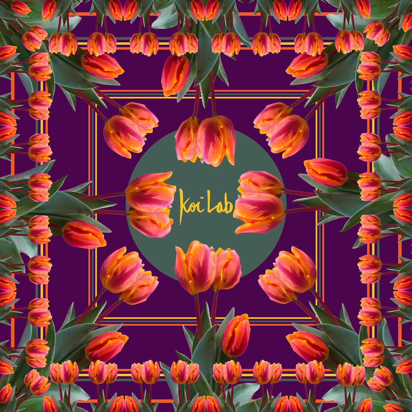 Pañuelo "Tulipanes"